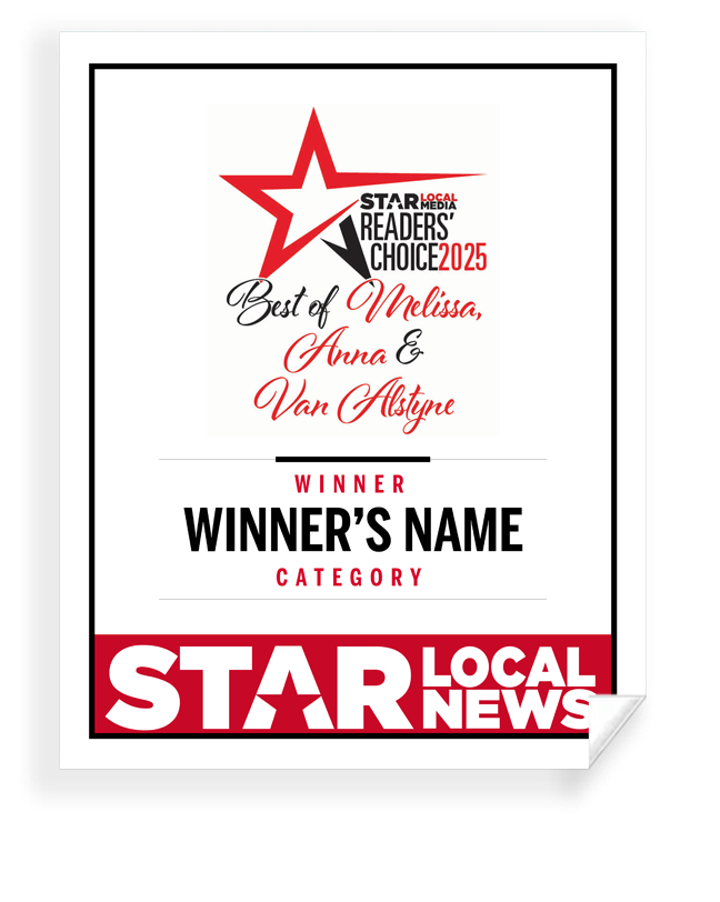 Star Local Media - Best of Melissa, Anna & Van Alstyne - Window Cling