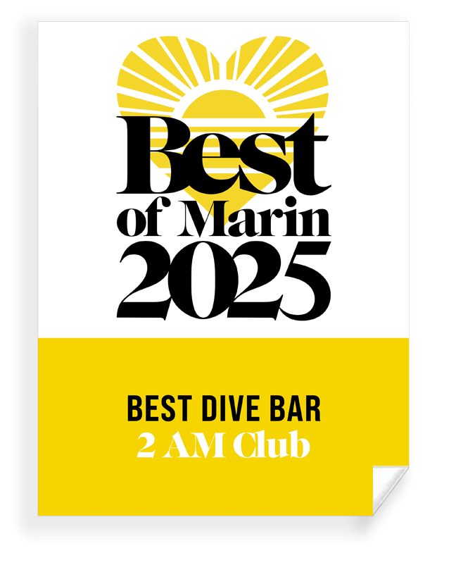 "Pacific Sun: Best of Marin" Award Plaque - Window Clings