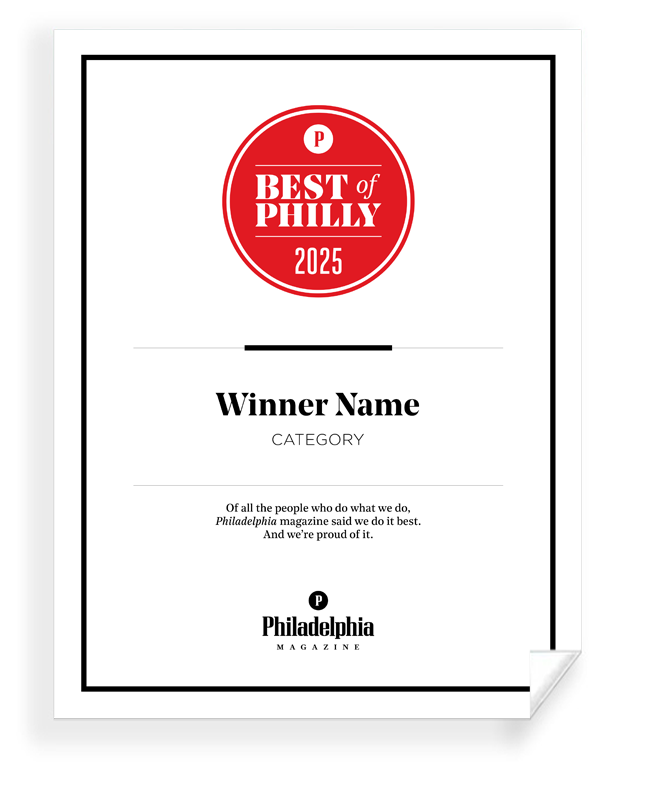 Philadelphia magazine Best of Philly - Award Print