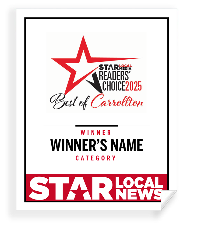 Star Local Media - Best of Carrollton - Window Cling
