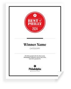 Philadelphia magazine Best of Philly - Award Print