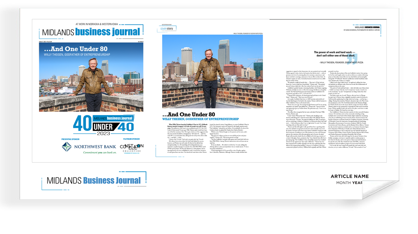 Midlands Business Journal Covers & Articles<br> Digital PDFs