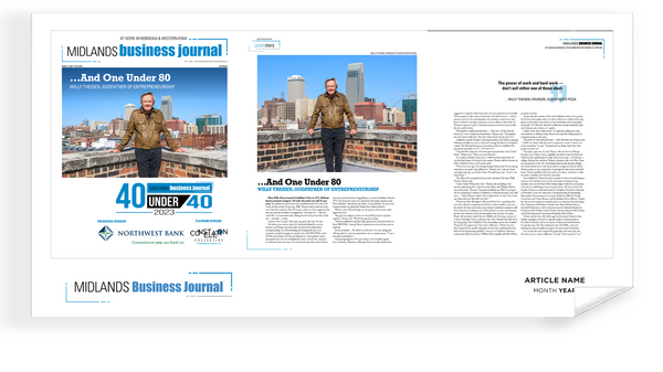 Midlands Business Journal Covers & Articles<br> Digital PDFs