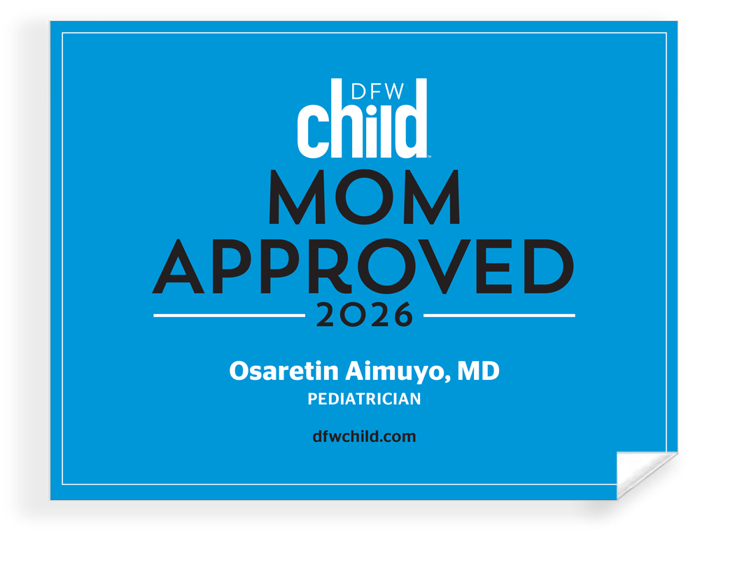 DFW Child - Mom Approved Award - Archival Reprints