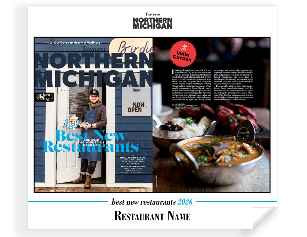 Traverse Northern Michigan - Best New Restaurants  - Archival Reprint