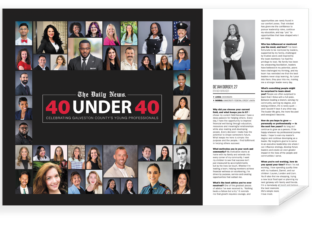GC The Daily News - 40 Under 40 - Certificate
