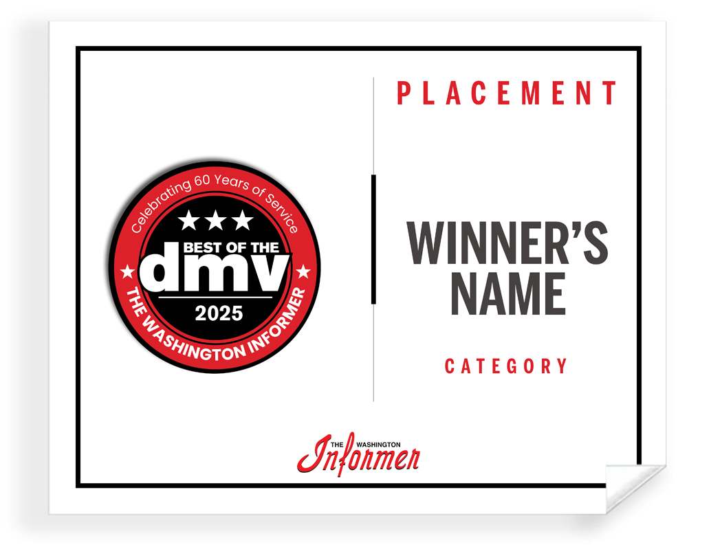 Washington Informer - Best of DMV - Window Cling