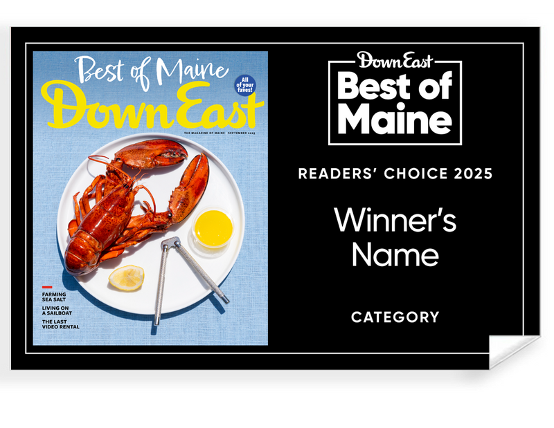 "Best of Maine" Award Window Cling