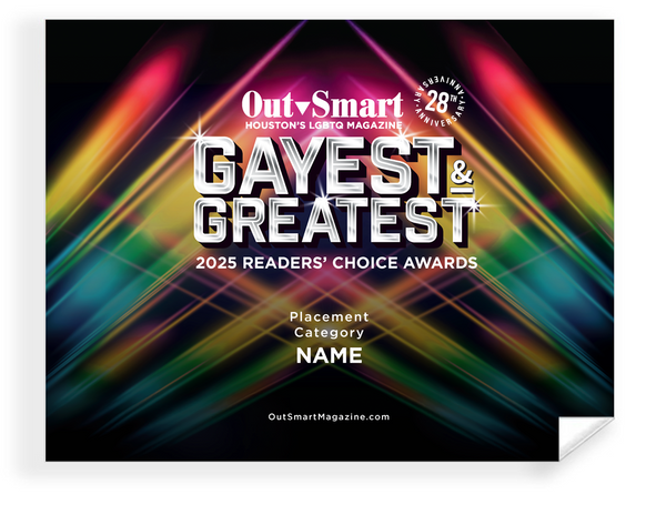 OutSmart - Gayest and Greatest Readers' Choice Awards - Window Clings