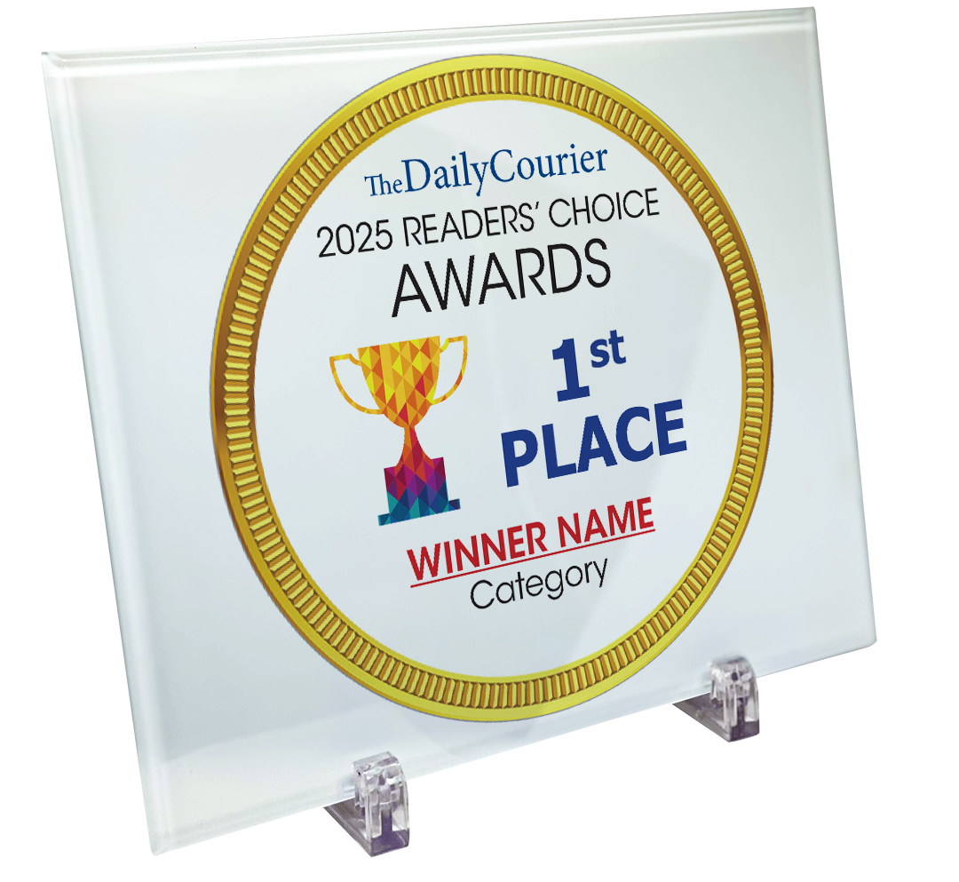 The Daily Courier - Readers' Choice Awards - Crystal Glass