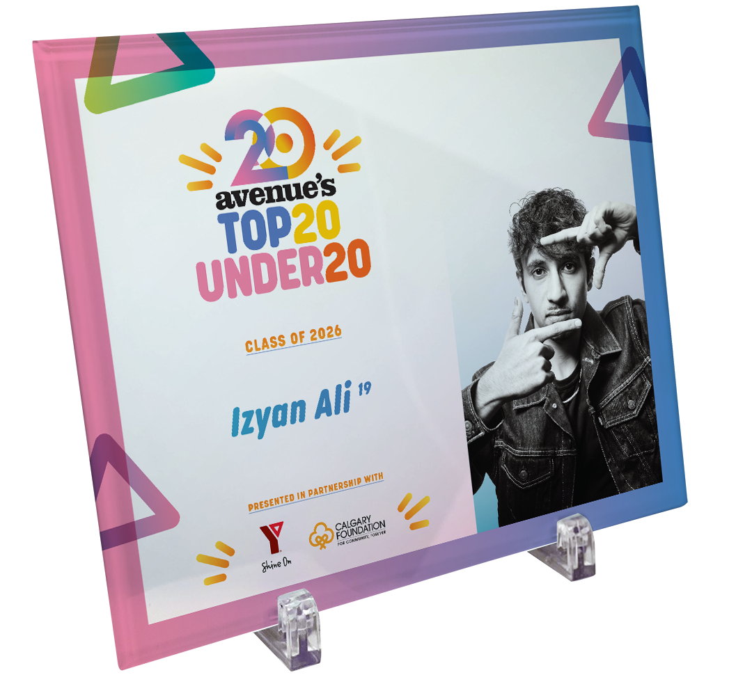 Avenue Magazine - Top 20 de moins de 20 ans - Plaque de verre