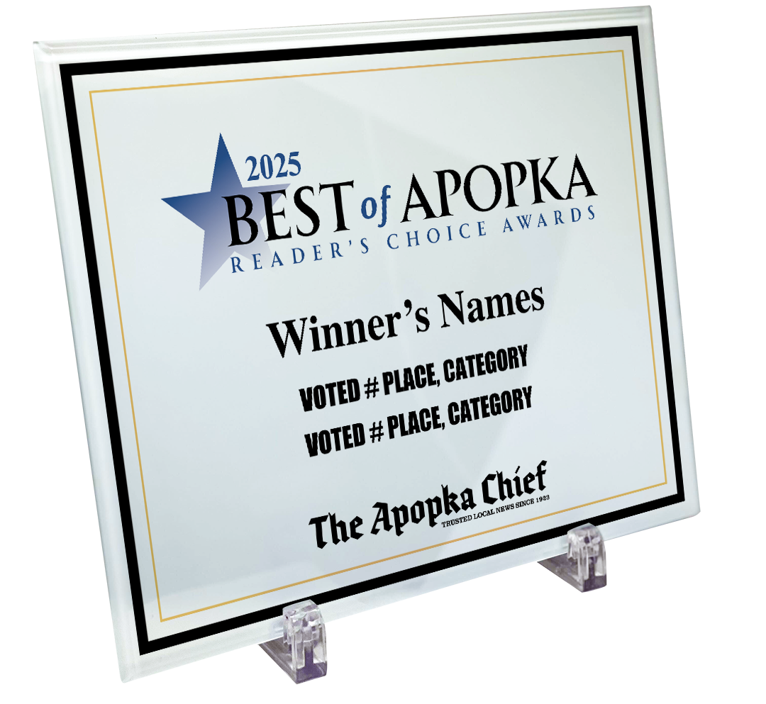 Best of Apopka Awards - Crystal Glass