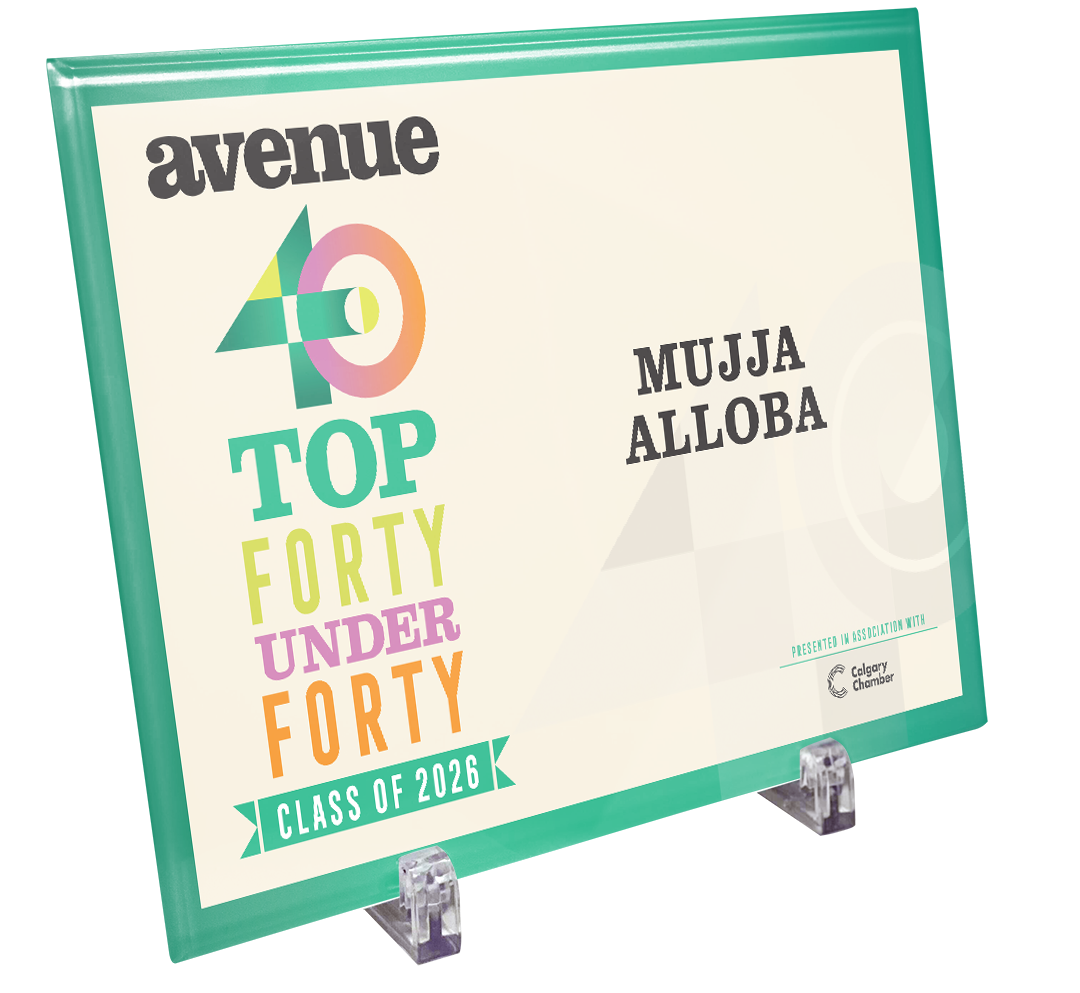 Avenue Magazine - Top 40 Under Forty - Glass Plaque