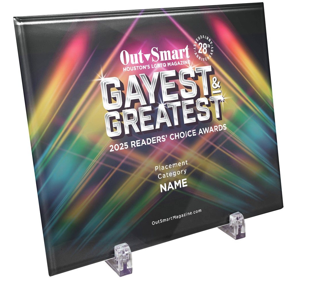 OutSmart - Gayest and Greatest Readers' Choice Awards - Crystal Glass