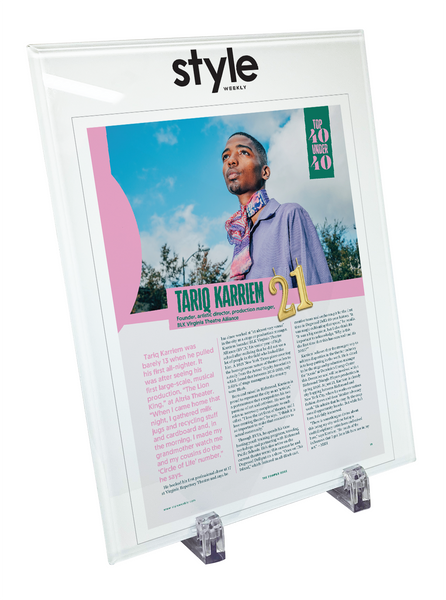 Style Weekly "Top 40 Under 40" Crystal Plaque