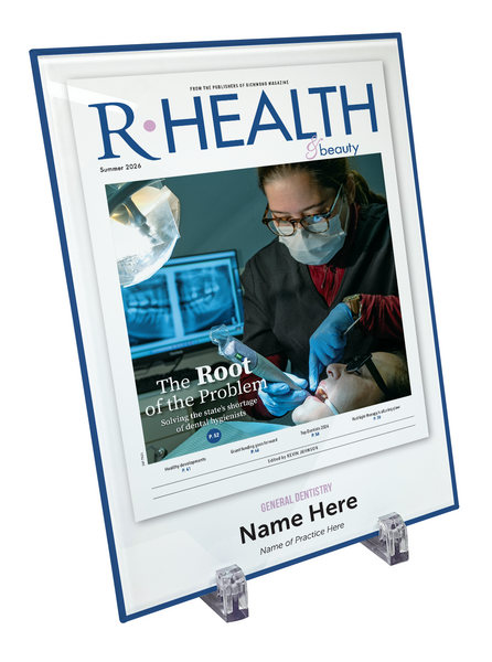 Richmond Magazine "Top Dentists" Cover Award Glass Plaque