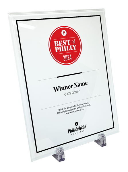 Philadelphia magazine Best of Philly Award - Glass