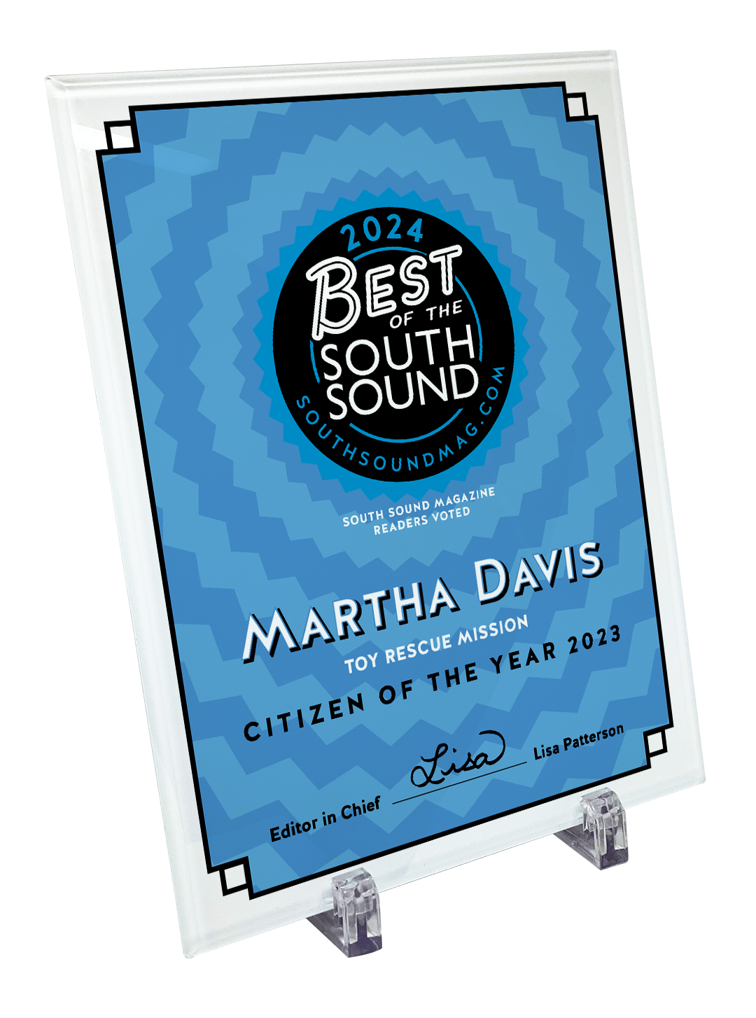 Best of South Sound Magazine Awards - Crystal Glass