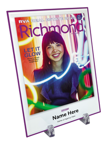 Richmond Magazine "Referred Real Estate Agents" Cover Award Glass Plaque