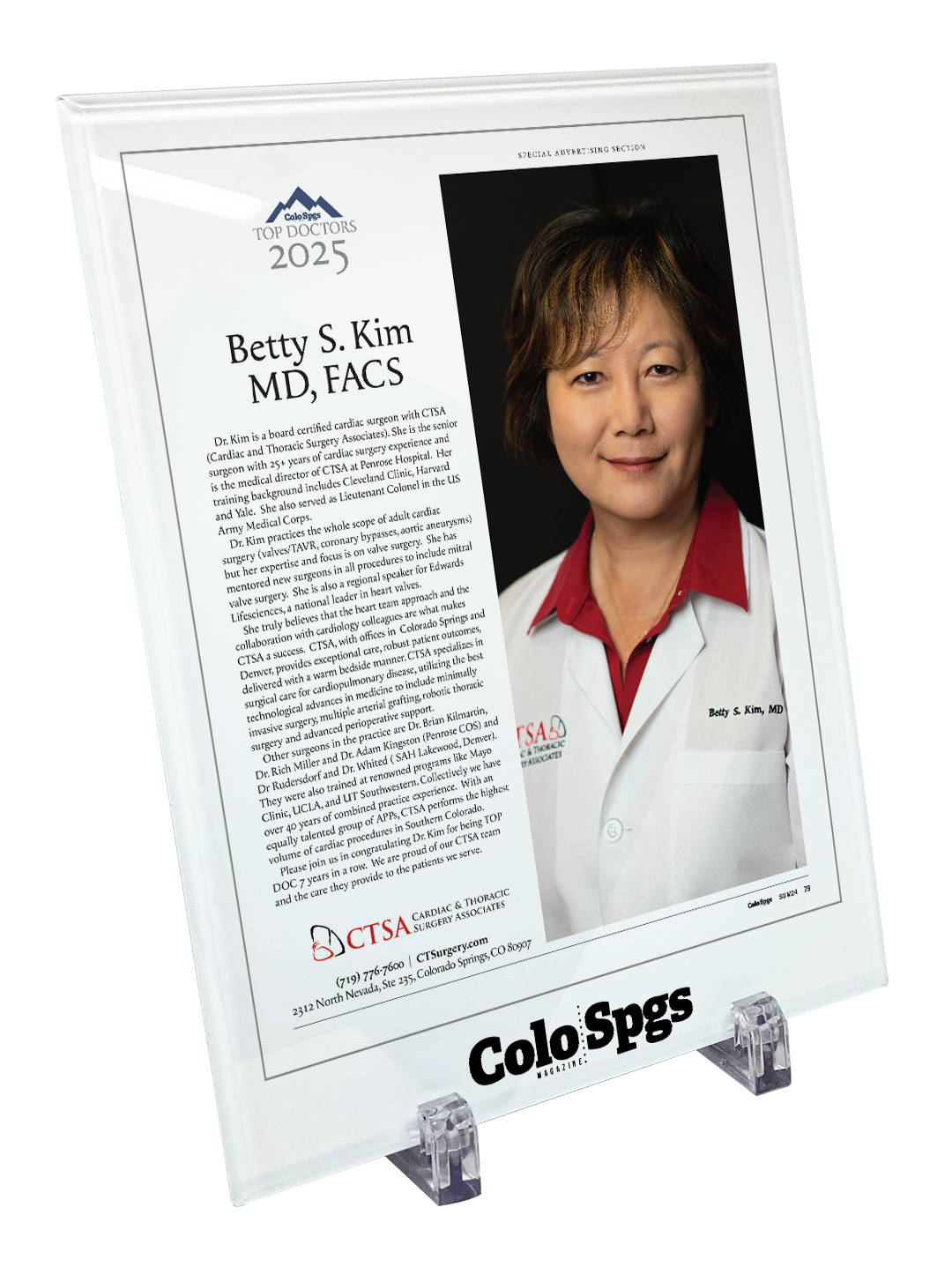 Colorado Springs Magazine - Top Doctors Profile - Crystal Glass