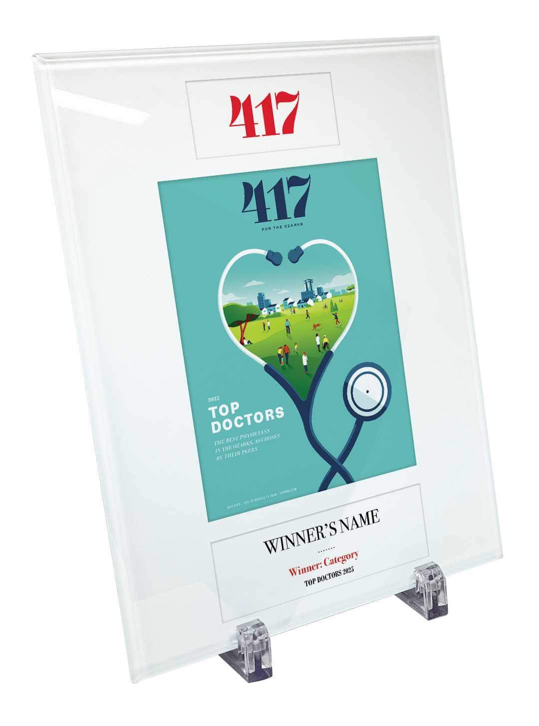 417 Magazine Top Doctor Crystal Glass