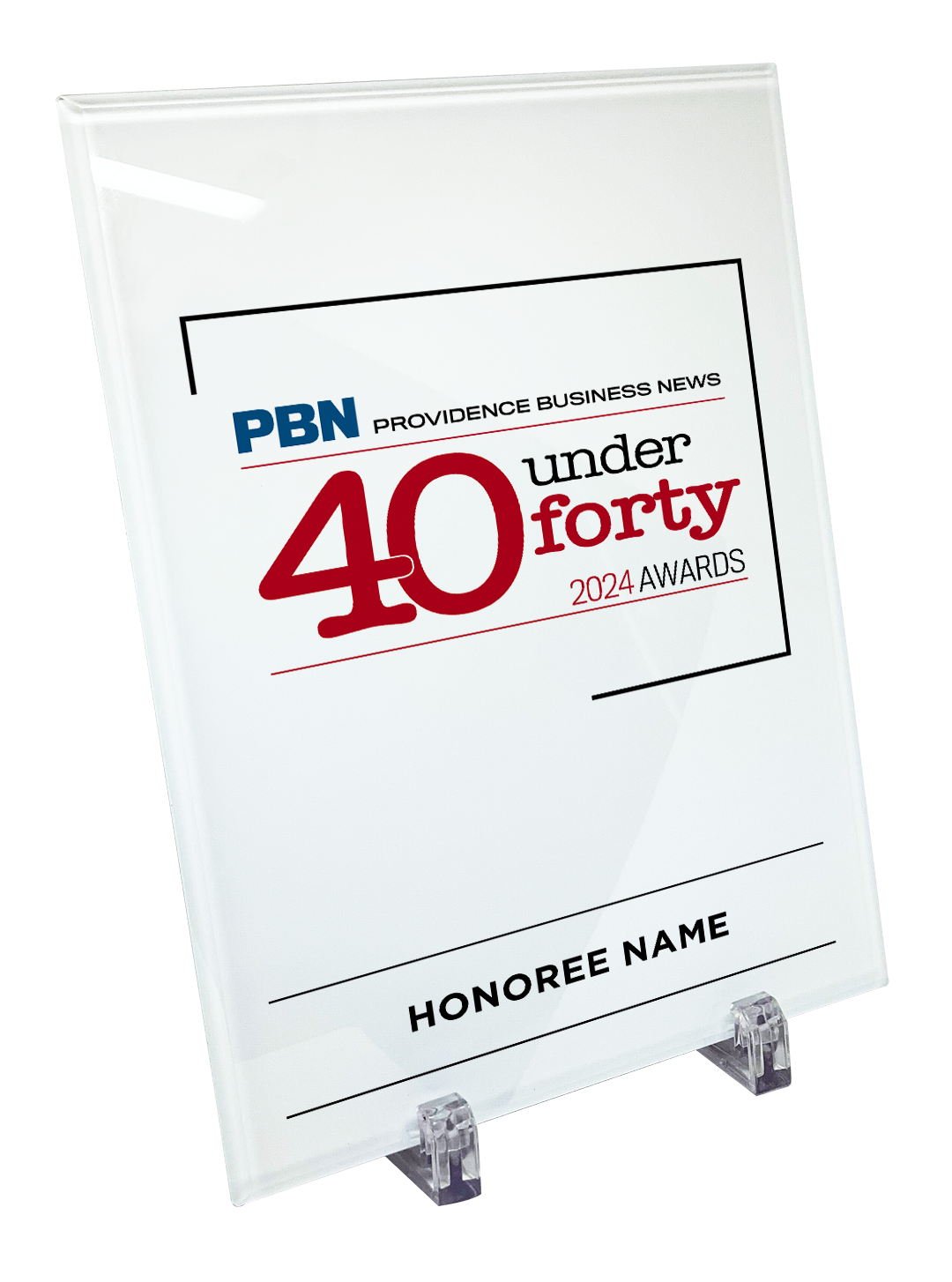 PBN Awards - Logo Only Version - Crystal Glass