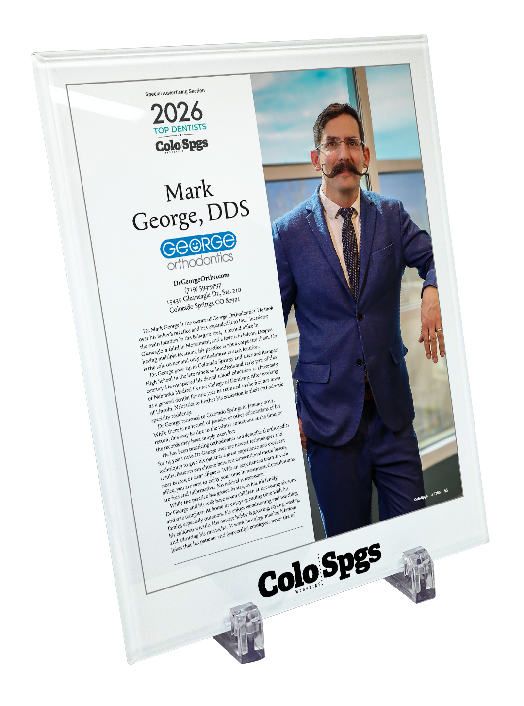 Colorado Springs Magazine - Top Dentists Profile - Crystal Glass