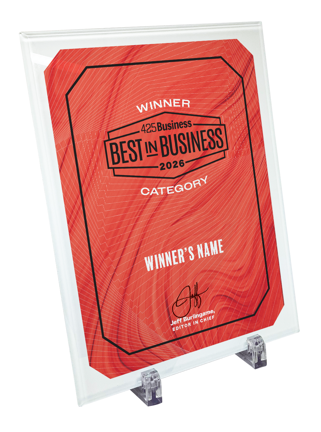425 Business Magazine Best in Business Awards - Glass