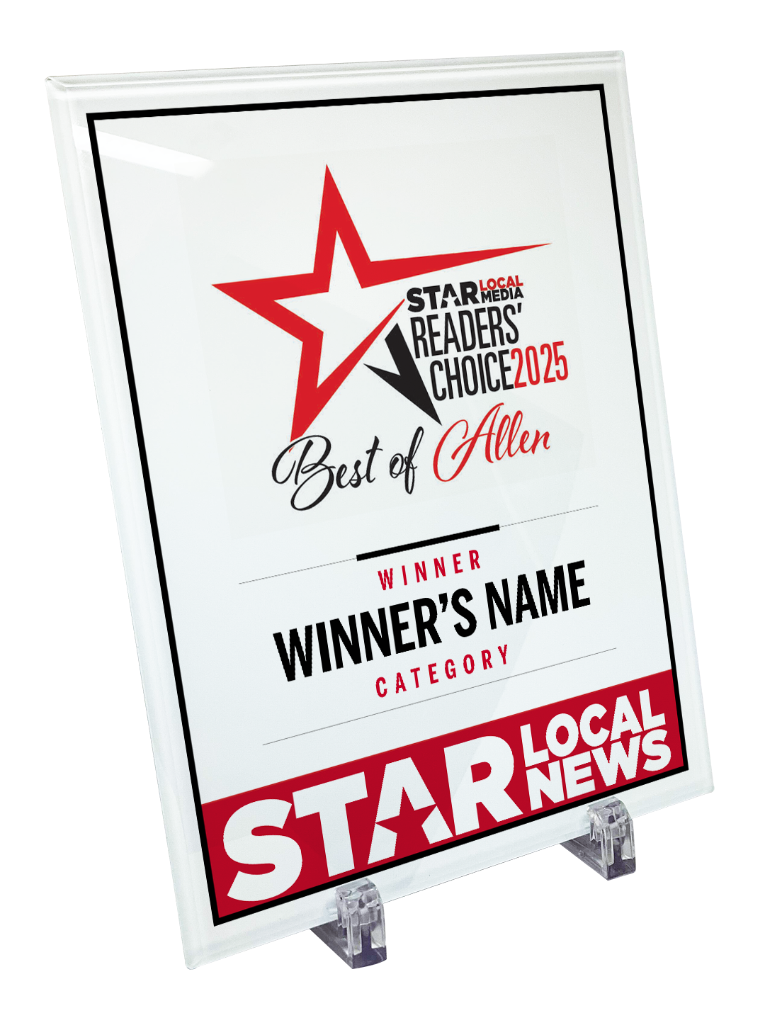 Star Local Media - Best of Allen - Crystal Glass