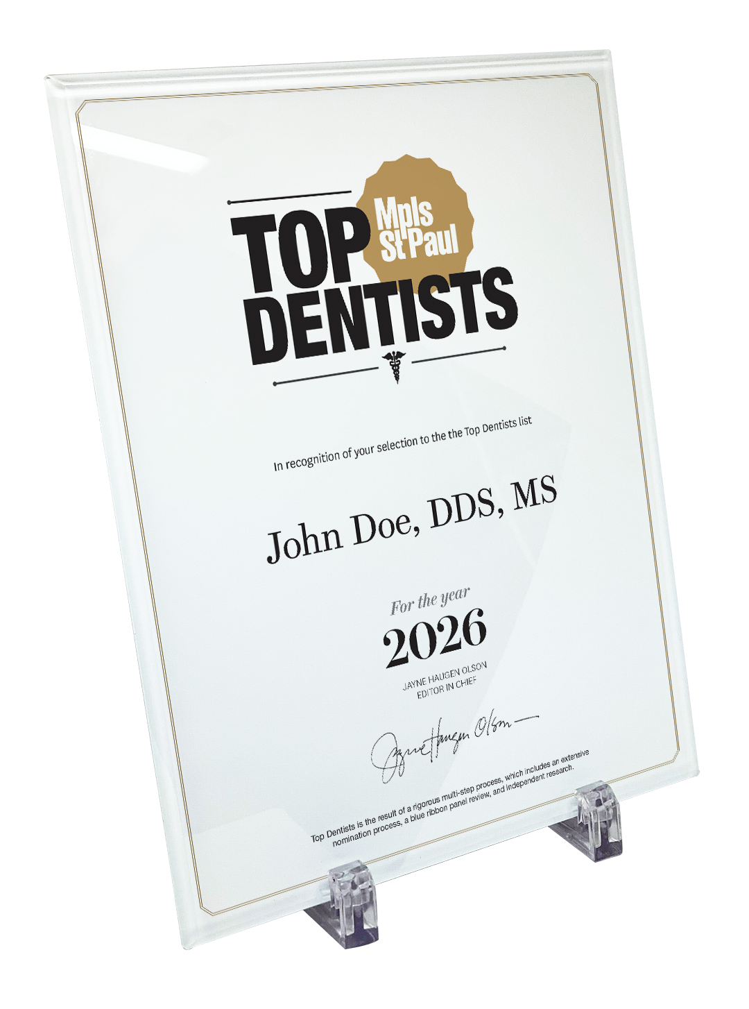 Mpls St. Paul - Top Dentists - Crystal Glass