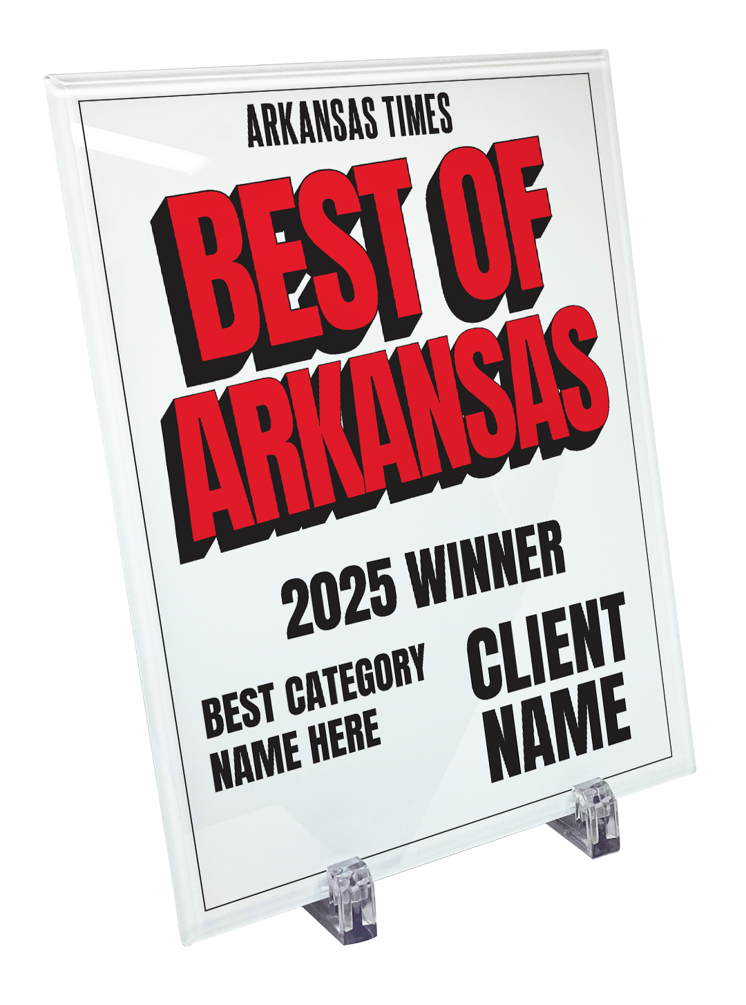 Best of Arkansas - Crystal Glass