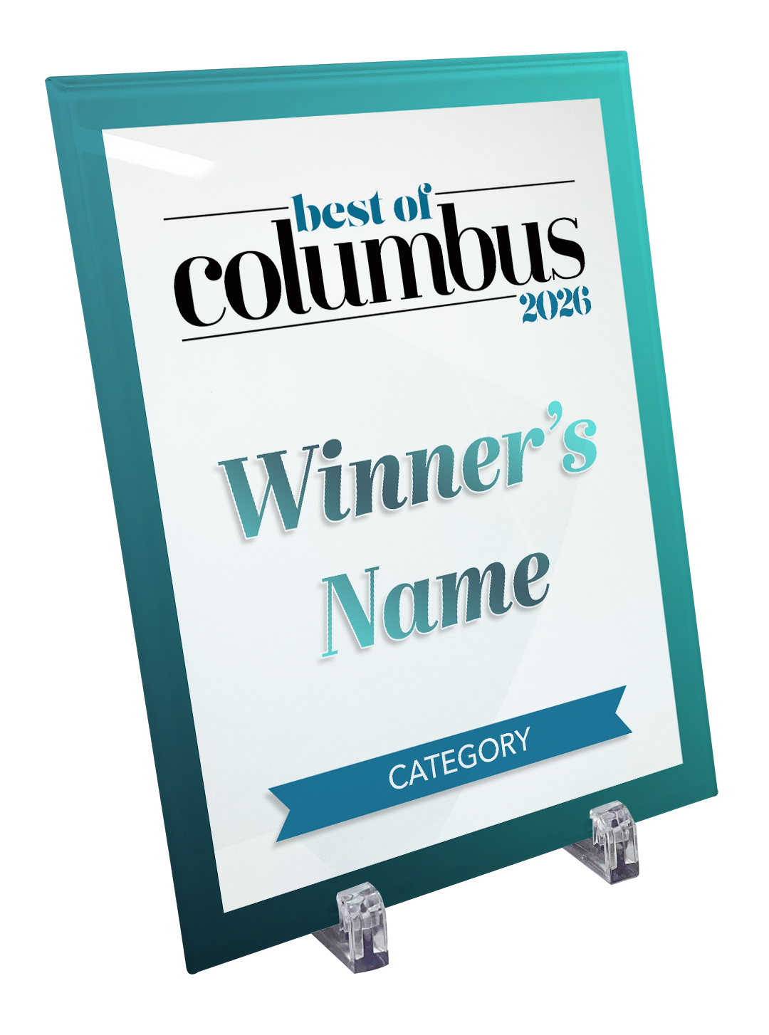 Best of Columbus - Crystal Glass
