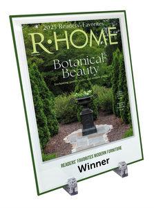 R-Home "Readers' Favorites" Cover Award Glass Plaque