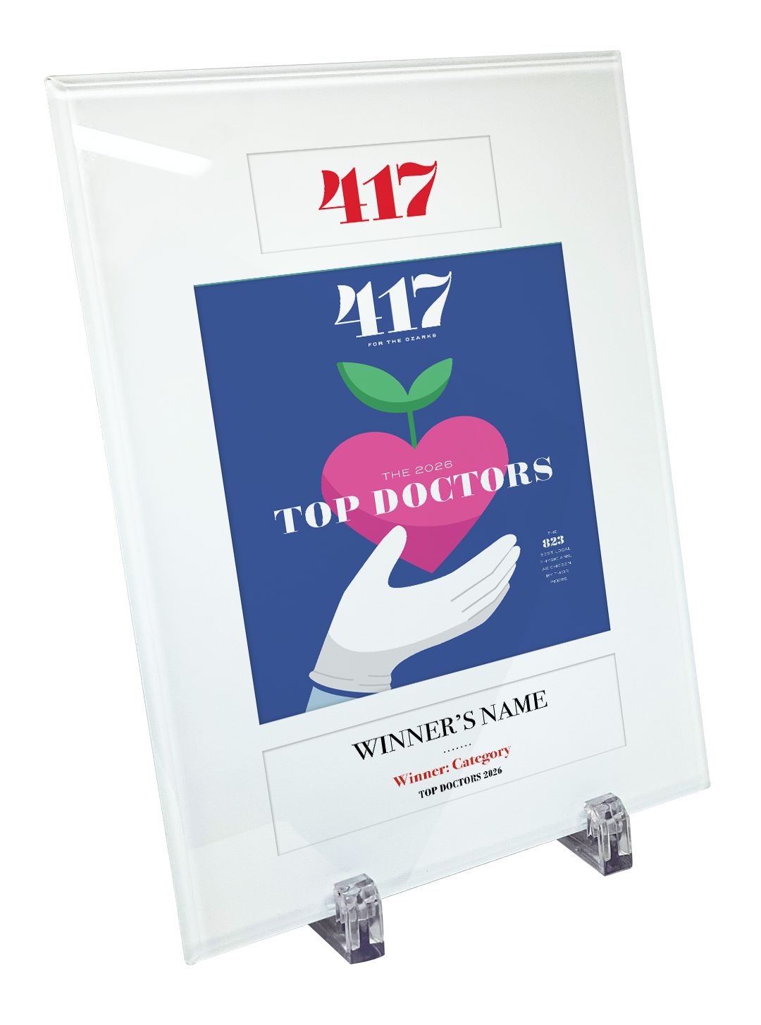 417 Magazine Top Doctor Crystal Glass