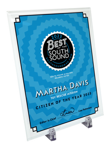 Best of South Sound Magazine Awards - Crystal Glass