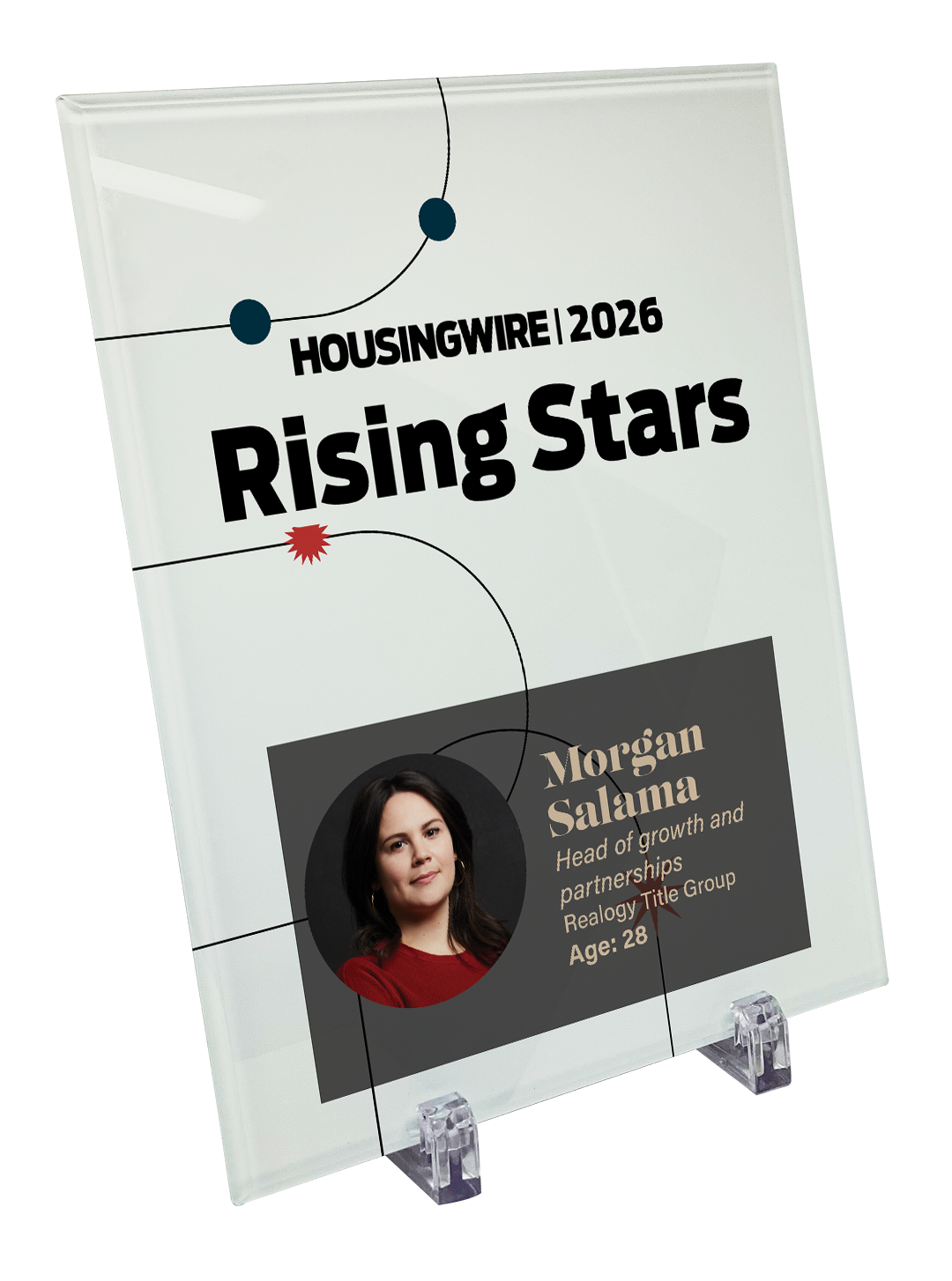 HousingWire Editorial Award Programs Plaque - Glass