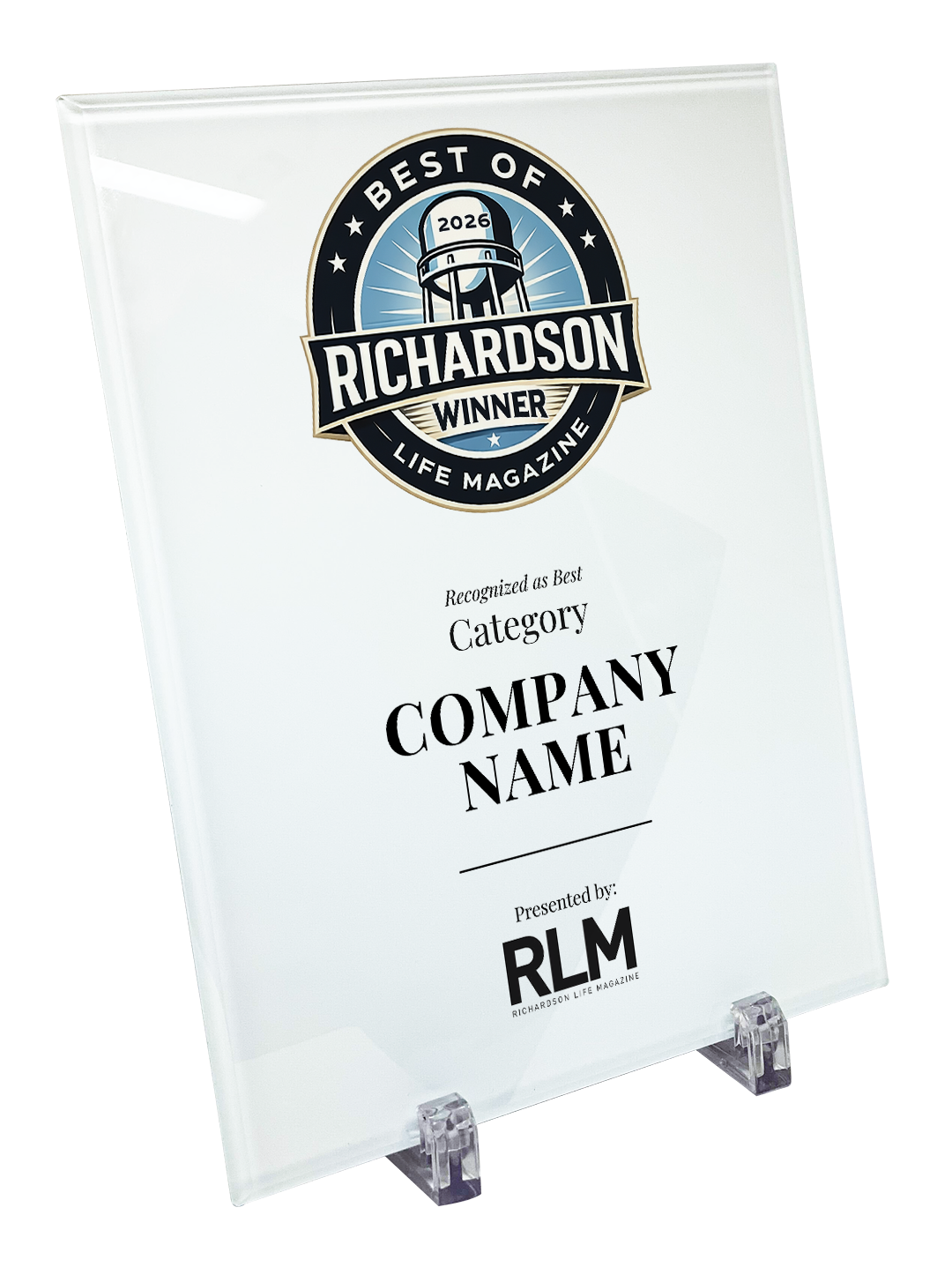 RLM - Best of Richardson Life Magazine - Crystal Glass
