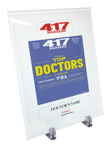 417 Magazine Top Doctor Crystal Glass