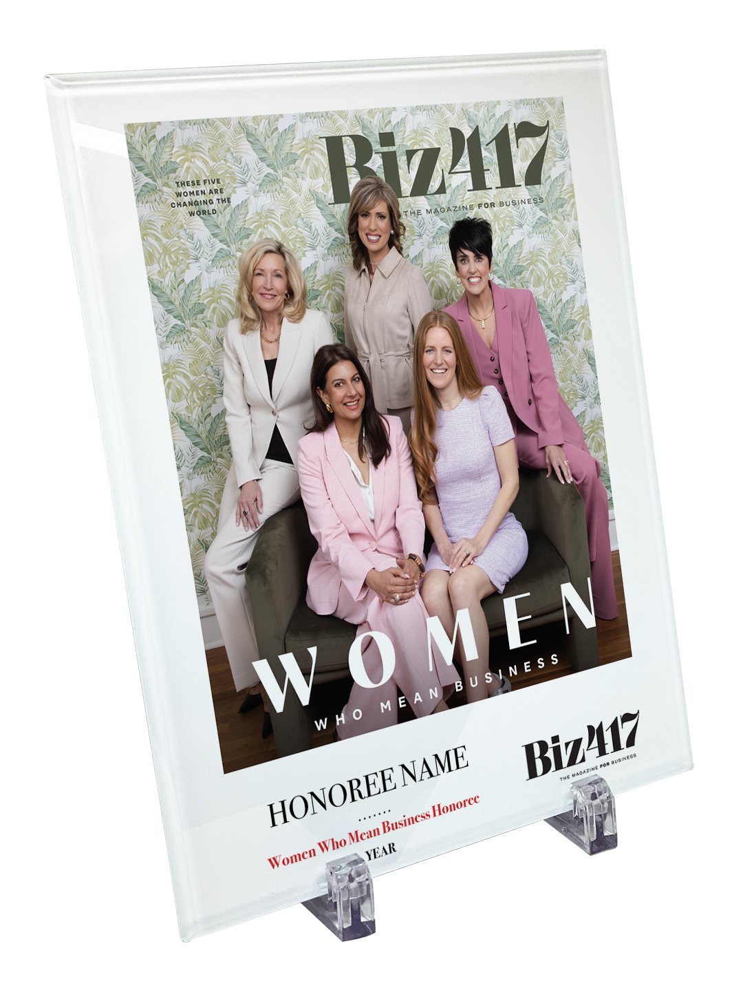 Biz 417 Women Who Mean Business Award Glass