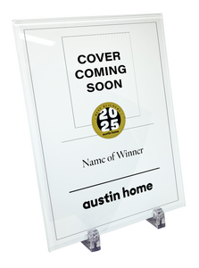 Austin Home "Best Builders" Glass Award Plaque