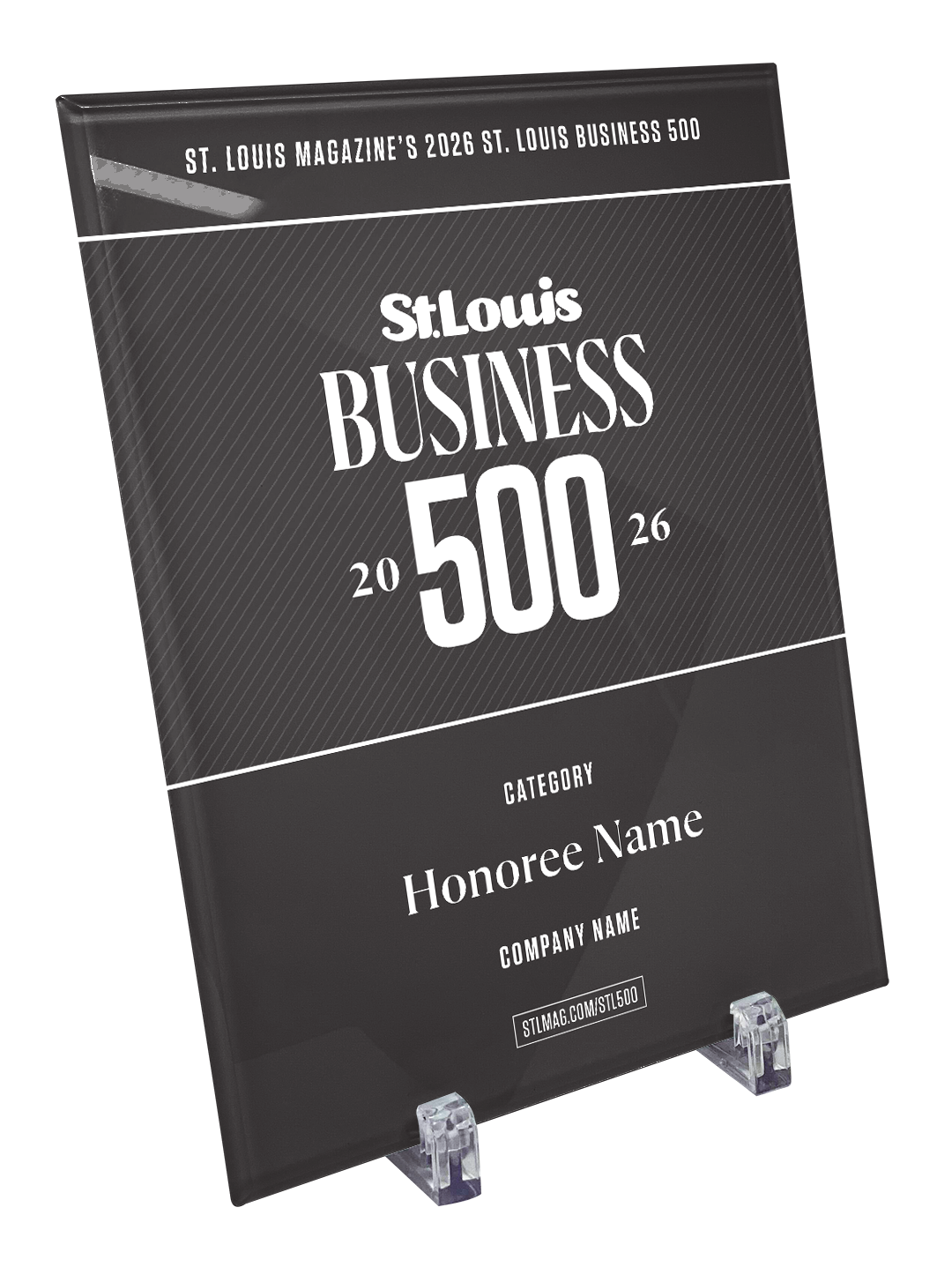 St. Louis Magazine Business 500 Award - Glass