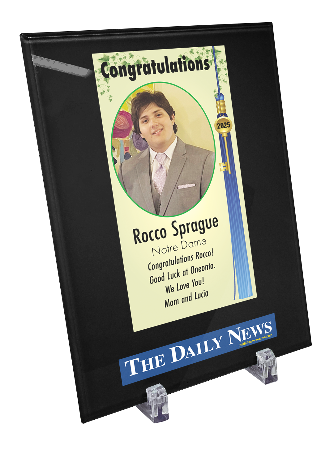 Batavia News Graduates Crystal Glass