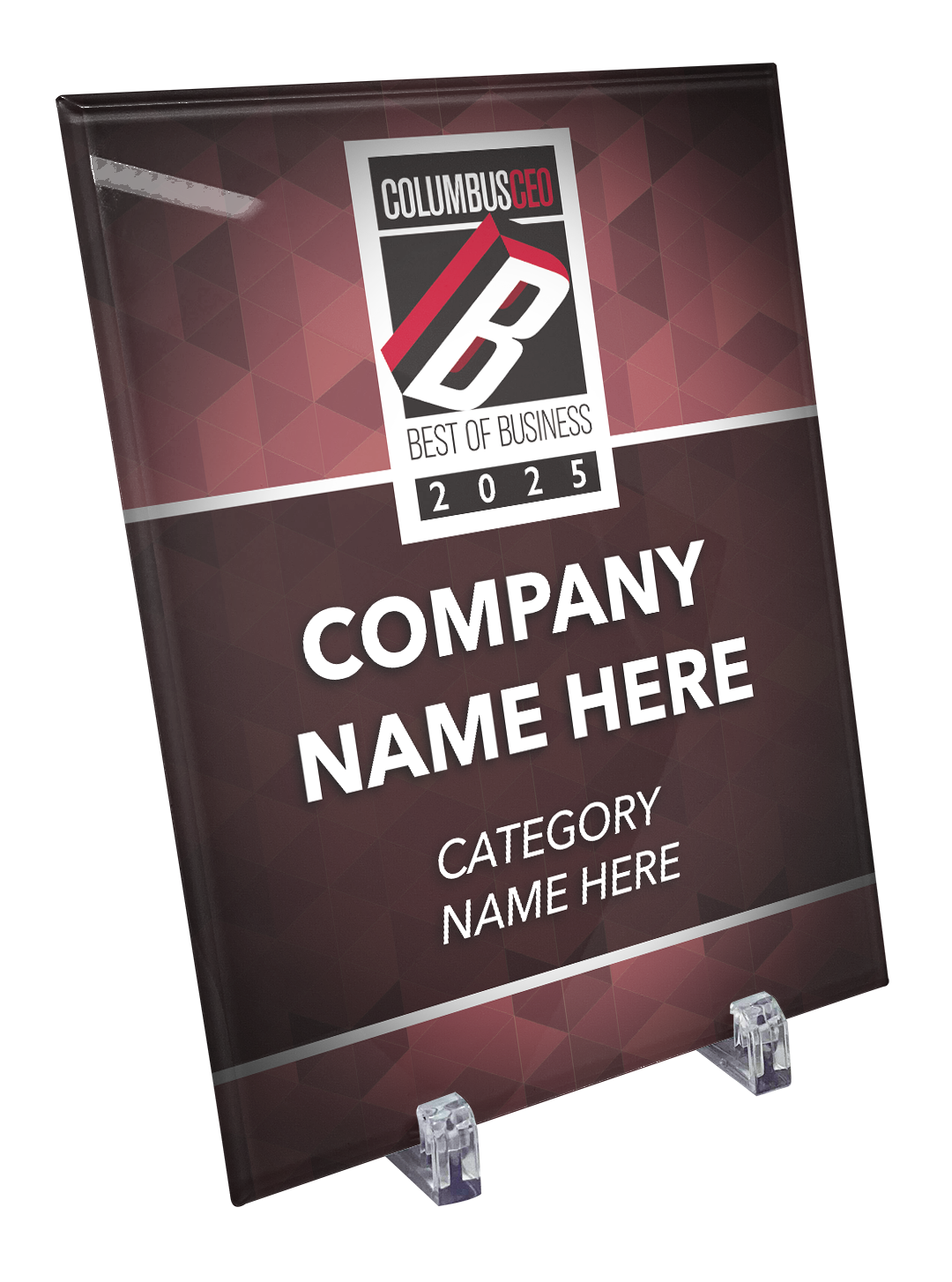 Columbus CEO - Best of Business Awards - Crystal Glass