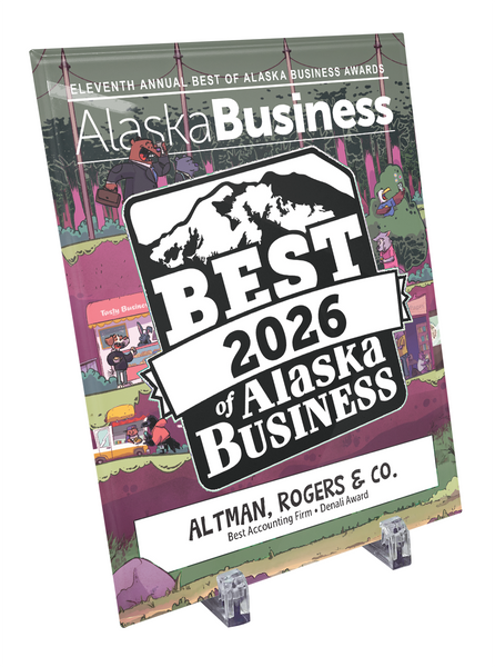 Commemorative Best of Alaska Business Crystal Plaque