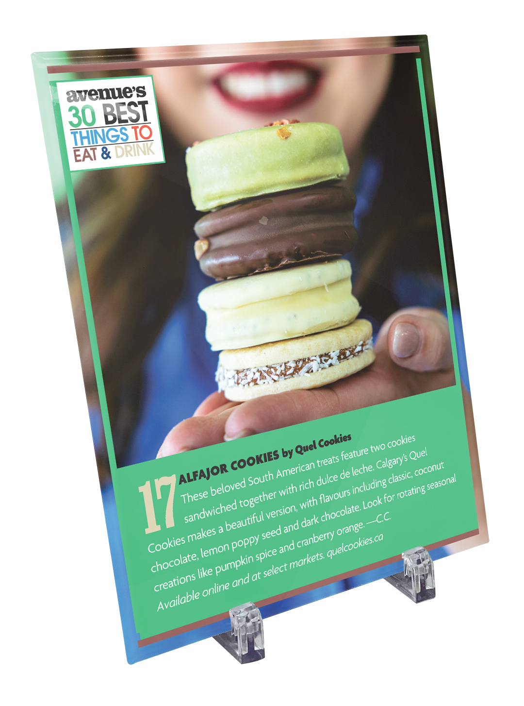 Avenue Magazine - Best Things to Eat & Drink - Glass Plaque