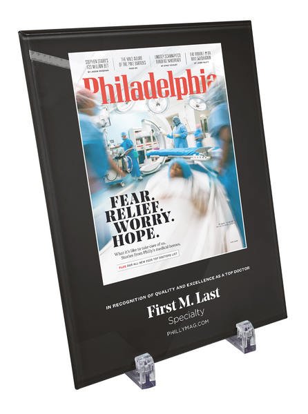 Philadelphia magazine Top Doctors Cover Award - Glass