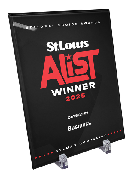 St. Louis Magazine A-List Award - Glass