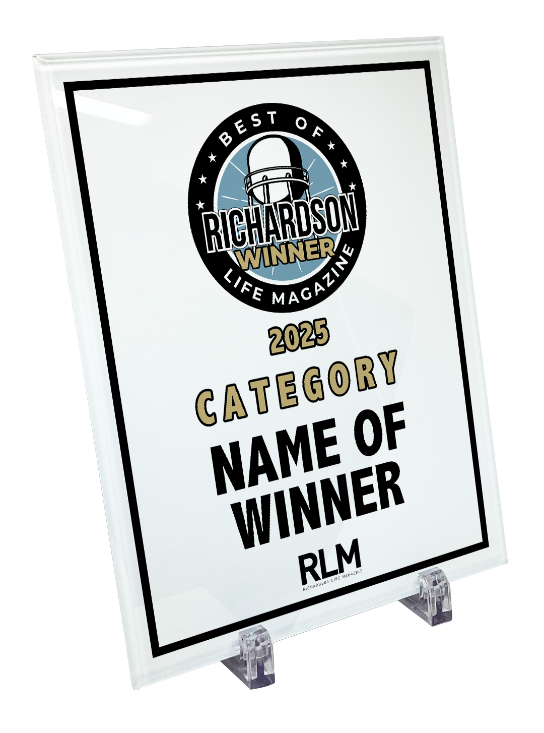 RLM - Best of Richardson Life Magazine - Crystal Glass