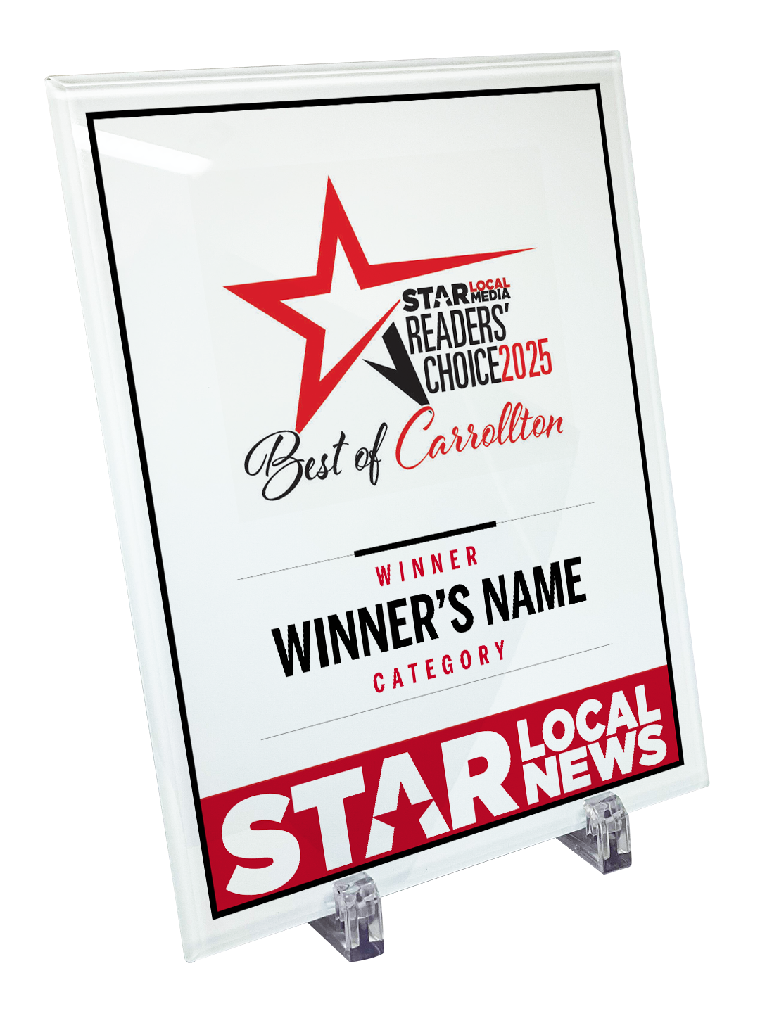 Star Local Media - Best of Carrollton - Crystal Glass
