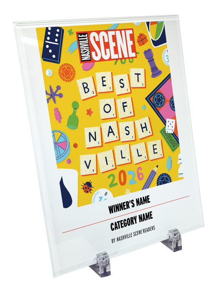 "Best of Nashville" Award Plaque | Crystal Glass